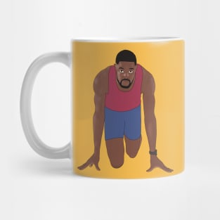 Raj Benjamin 400m Minimalist Sprinter Hurdler Mug